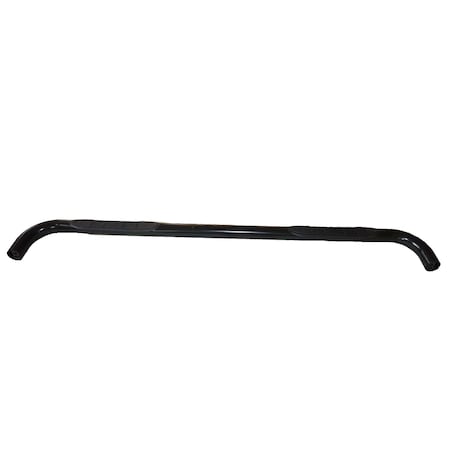 Trailfx NERF BAR ROUND 3 With Step Pads 3 Inch Round Bent Powder Coated Black Steel With Welded End Ca GM012B